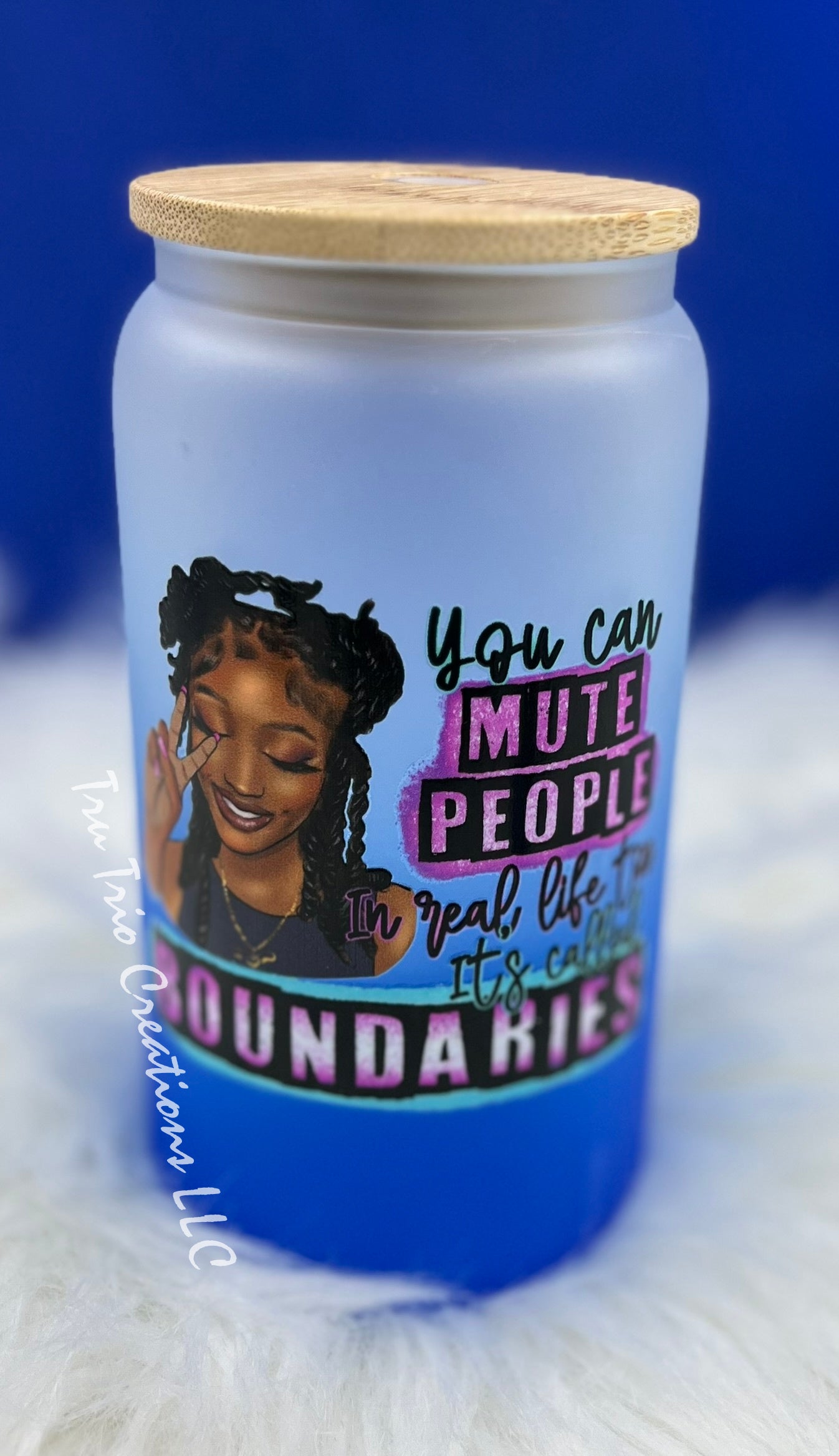 Boundaries Glass Can Tumbler