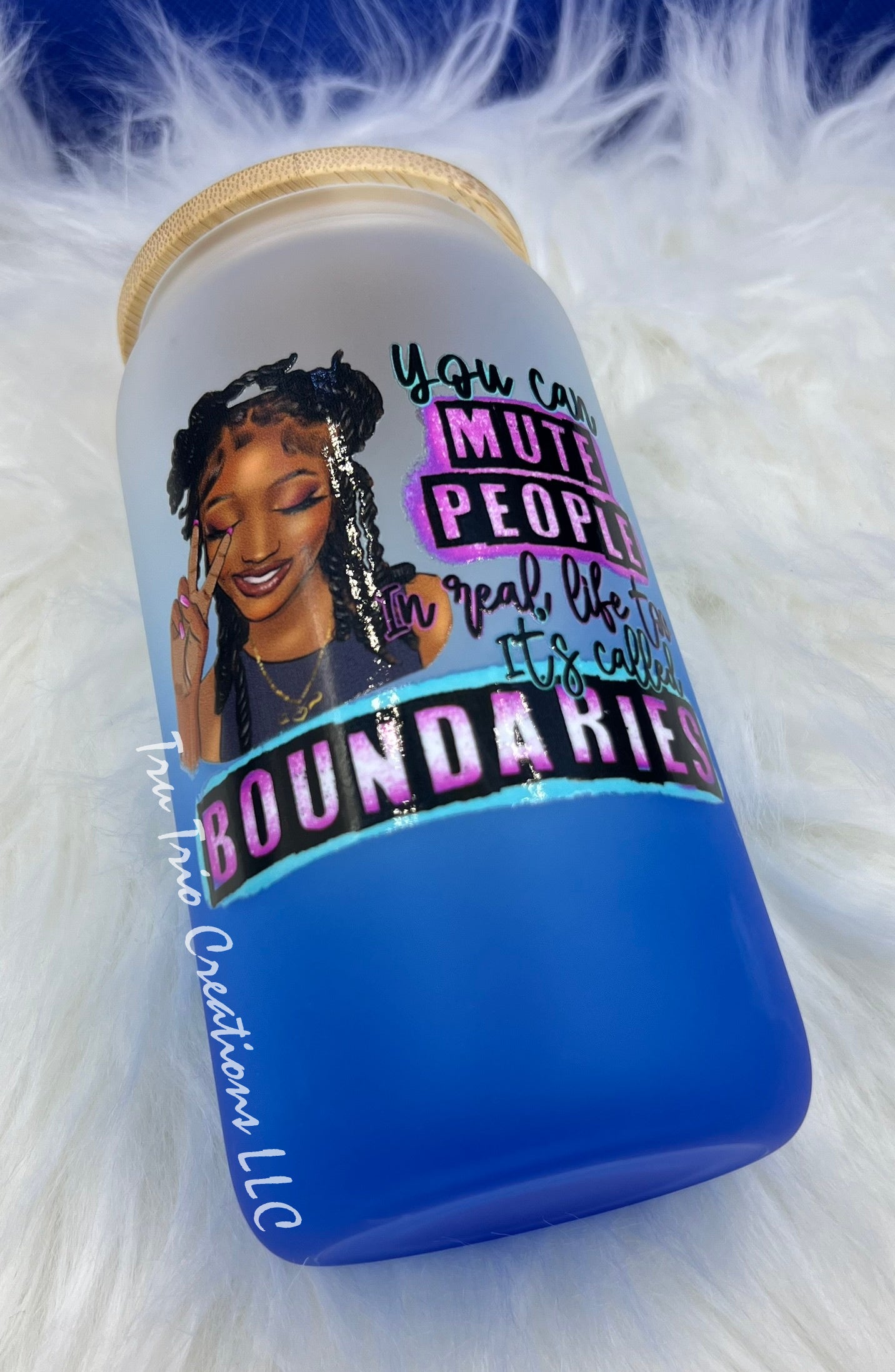 Boundaries Glass Can Tumbler